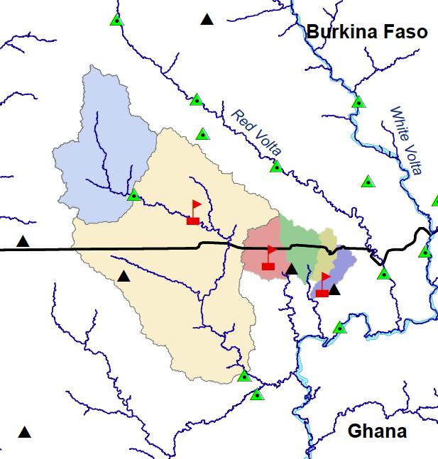 Sissili basin Titelmasterformat durch agricultural Klicken land no big reservoirs: less regulated small portion of long-term daily discharge measurements at two gages!