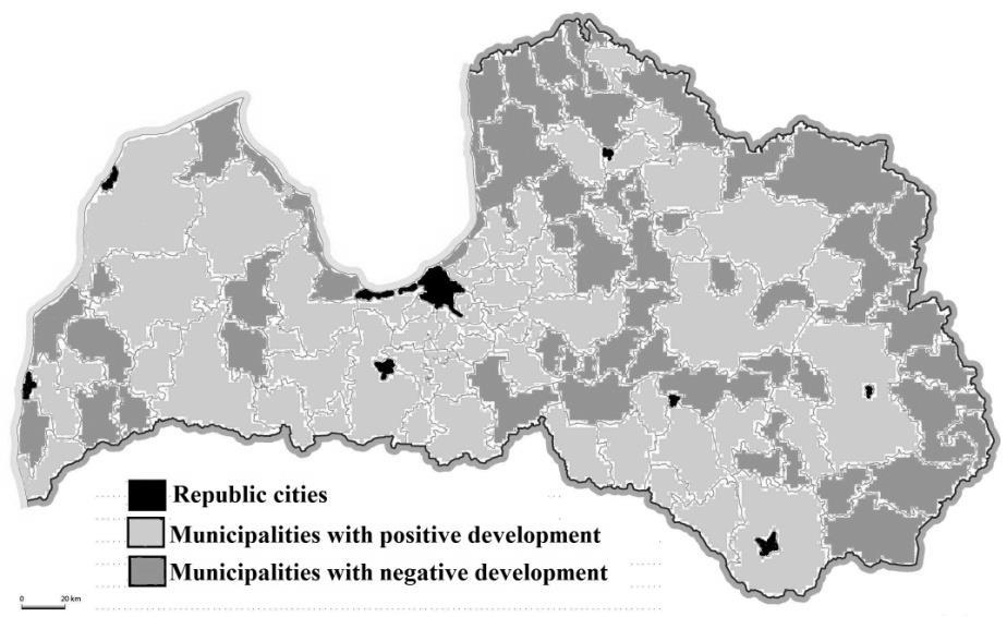 are identified in 28 rural and 30 urban municipalities.