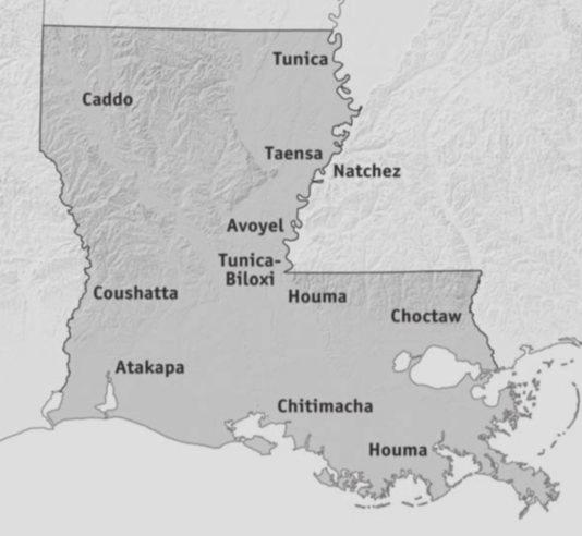 Name Date L E A P Historic Tribes (Page 1) 1. Describe the geographic location and basic characteristics among the following historic tribes of pre-louisiana using the textbook and other sources.