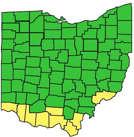 Ohio Placard 2A Climate Zones of Ohio 42 o N 84 o W 83 o W 82 o W 81 o W 42 o