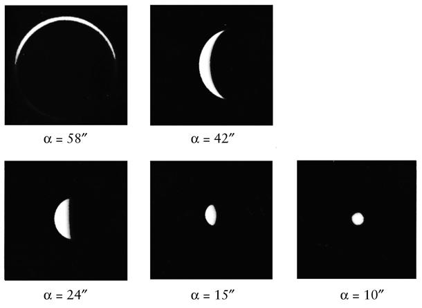 The Phases of Venus Observed motions consistent with