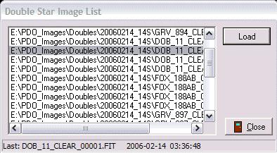 4. Double click on the first file in the list. This loads the image into Canopus.