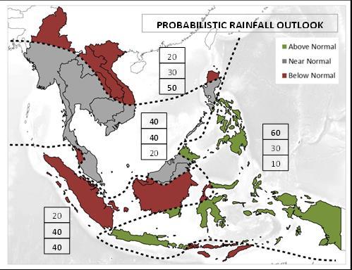 4. Outlook 4.1 In the upcoming December-January-February season, Northeast Monsoon conditions are expected to prevail over the ASEAN region.