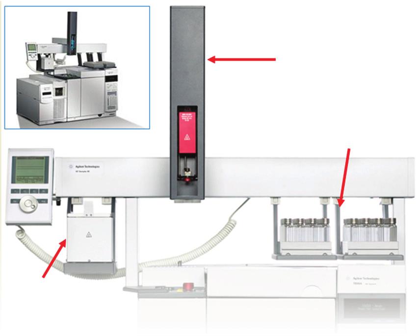 Instruments This method was developed using the PAL Automated Sample Injector (Figure ), as well as the Agilent 789A GC coupled to a 7B Triple Quadrupole GC/MS system.