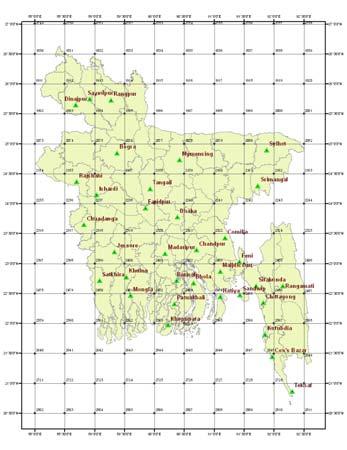 The domain has 88 88 grid points with a 50 km horizontal resolution.