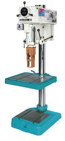 Clausing 20" Infinitely Variable Speed Countershaft Drive... Dial to the best rpm for the tool and material while the job is running, with a Clausing Two Speed Variable Speed Drill Press.