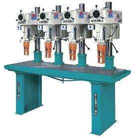Clausing 20" (508mm) Multiple Spindle Drill Presses Clausing multiple spindle drills can be custom built with up to four 20" heads.