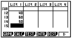 Sample Instructional Strategies and Activities Functions and Statistics Statistics Virginia SOL A.9 Casio (9750/9850/9860) Enter the data into List 1 From the menu screen select and press EXE.