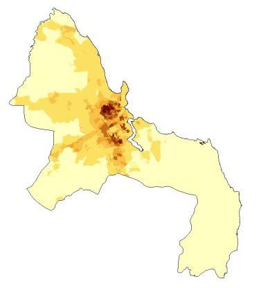 9: Selected results: Population density in Background 2012