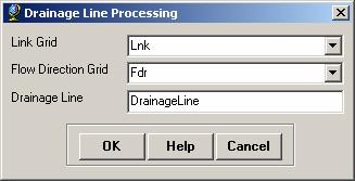 Press OK. Upon successful completion of the process, the linear feature class DrainageLine is added to the map. Open the attribute table of "DrainageLine".