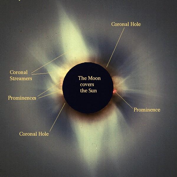 The Solar Corona in White Light This is an image of total solar eclipse.
