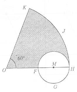 [5 marks] (c d) 9. Diagram 6 Diagram 6,shows OKJH with the centre O and a circle FGH with centre M.