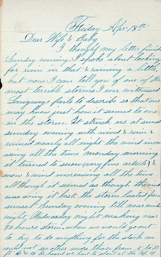 Uriah Oblinger Letter, April