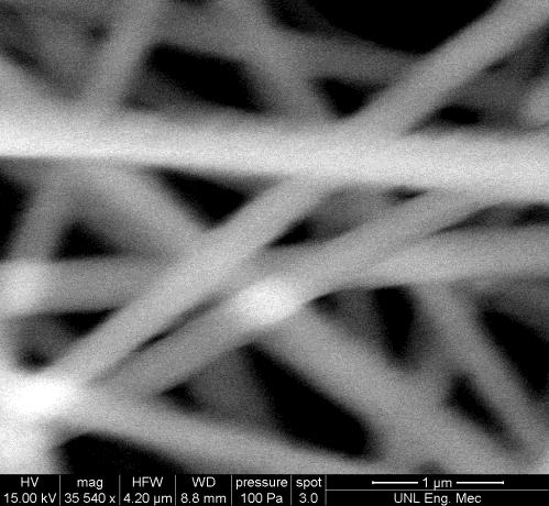 Also, the nanofiber diameters are extremely consistent, falling in