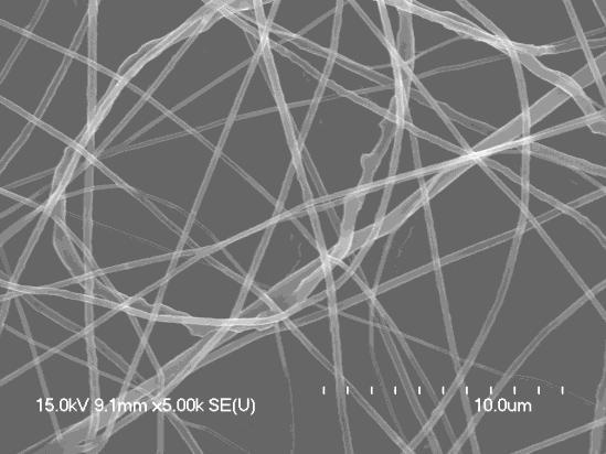 19 shows the range of nanofiber diameters as a function of head rotational speed. Head rotational speeds of 1500 and below exhibit exceptional fiber diameters and diameter ranges.