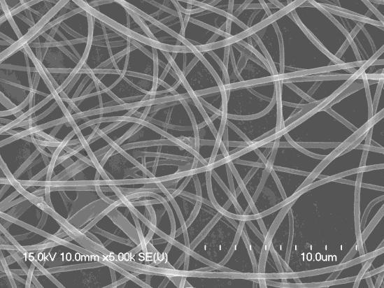 electrospinning distance of 30 centimeters yielded the best quality nanofibers.