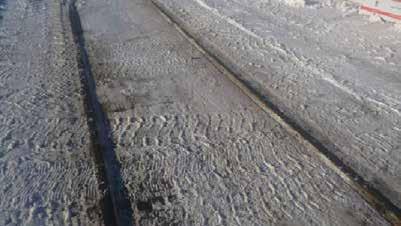 Ensure equipment can be carefully operated through flangeway over such track.