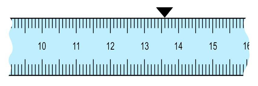This ruler is labelled in cm.