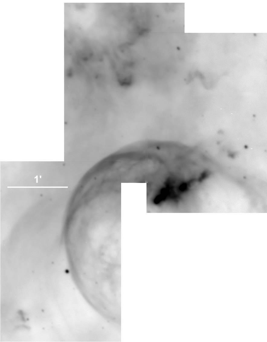 Fig. 4 was taken using the Steward Observatory 90 inch telescope on Kitt Peak with a CCD camera that rendered the image at a scale of 0.3 arcseconds/pixel.