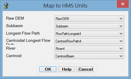 The outputs from this process involve the flow path segments and the grid cell feature class that are employed for generating the HMS basin model file.