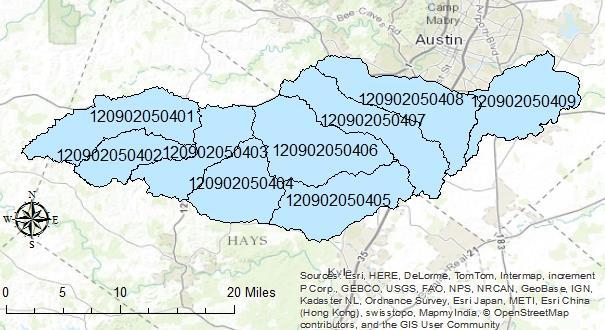 Term Project: Revisit of Halloween Creek Flooding Background The Onion Creek Watershed is located near central Texas and covers some portions of Austin, particularly Travis County.
