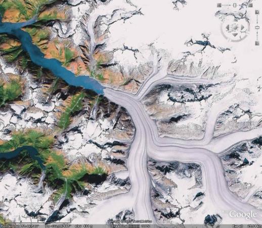Valley and Tidal Glaciers west coast B.C.