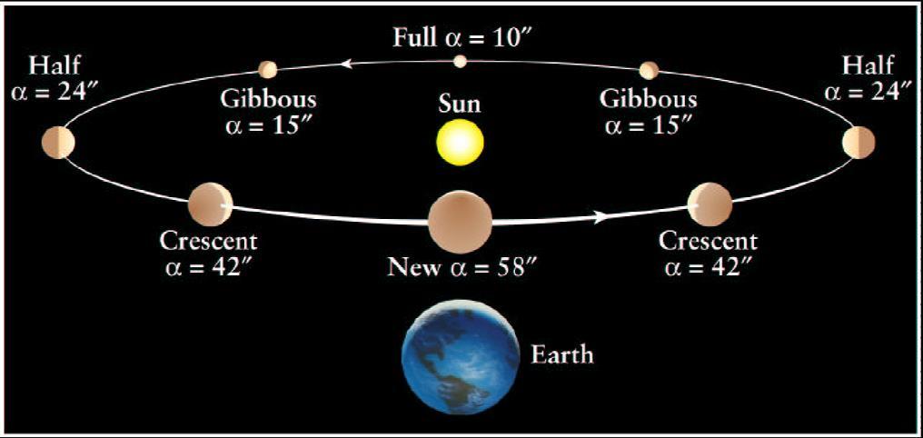 Phases of Venus in the heliocentric model All phases;
