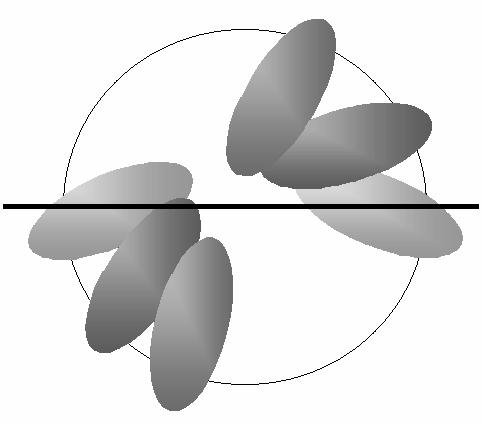 M. Matín Landrove et al. / Cien cia Vol. 13, Nº 3 (005) 34-330 37 Figura. On top, curves representing soliton solutions. The states shown in Figure 1 correspond to either curves (9.1) and (9.