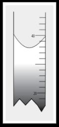 What is the reading of the volume of liquid shown in the measuring cylinder? A 28 cm 3 B 30.6 cm 3 C 36 cm 3 D 40 cm 3 ANSWER: Mingde records a temperature of 48.