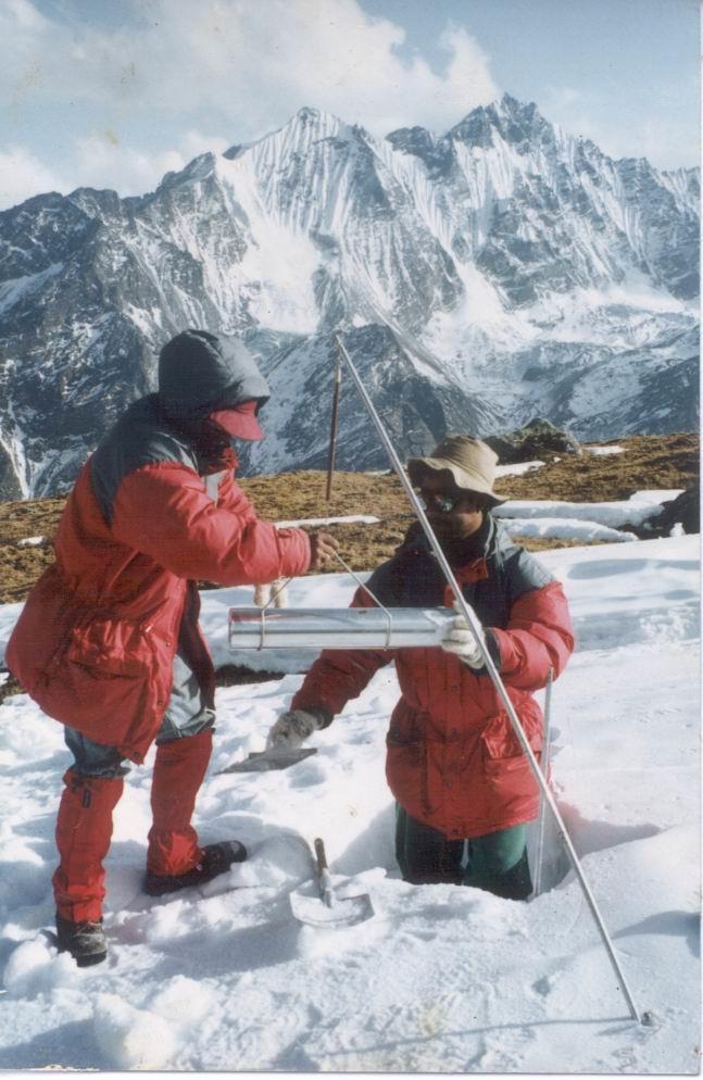 Historical Snow Measurements in Langtang valley Snow measurements work