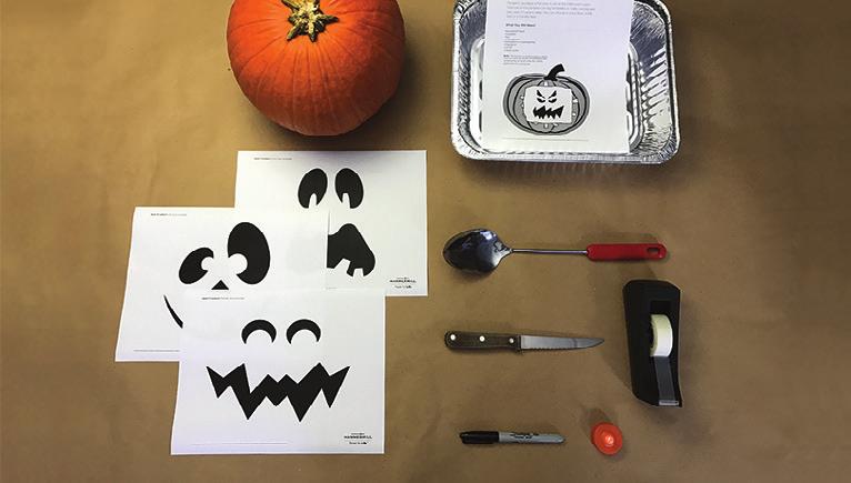 1 Print out our Pumpkin Carving Templates.