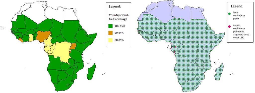 2010-2014: Data WareHouse 1 CORE_009: Sub-Saharian Africa 2011 AoI: 48 Countries (24 M Km2) and 2,047
