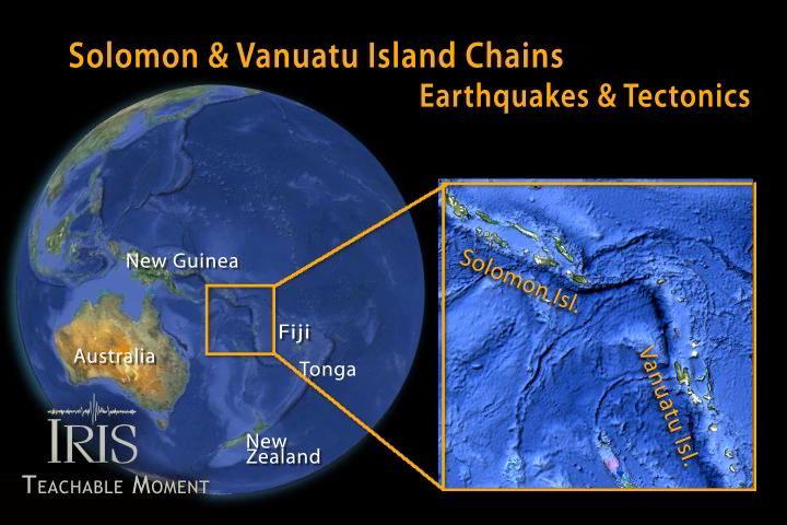 According to the USGS, this earthquake occurred as the result of thrust faulting on or near the plate boundary interface between the subducting Australia and overriding Pacific Plates.