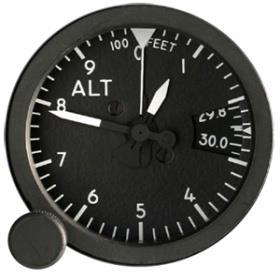 Depending on the aircraft equipment, the pressure altimeter will only accept a sub-setting: in hecto Pascal (hpa) in inches of Mercury (in Hg).