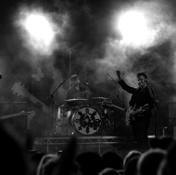 Q15. Stage smoke is used for special effects at pop concerts. By Sam Cockman [CC BY 2.0], via Flickr Ammonium chloride can be used to make stage smoke. Ammonium chloride is a white solid.