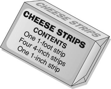 appropriate box of cheese strips. 1.