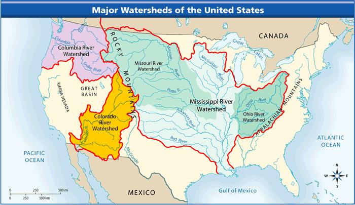 + WATERSHED 12 All the water that drains into a