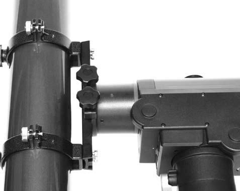 Figure 19a. Adjust the optical axis offset screws this way if Polaris moves toward the center of the eyepiece when the tube is pushed as in Figure 18. Figure 19b.
