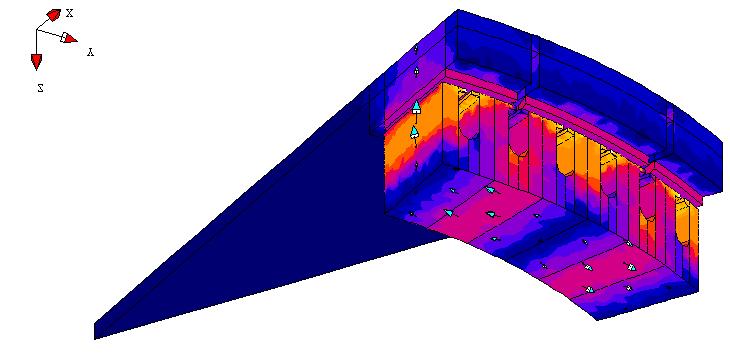w h m 70.0000 Fig. 3. Cross section of rotor pole obtained at external radius of machine. FEM-computations The proposed magnet shaping was studied by using Flux2D and Flux3D FEM software packages.