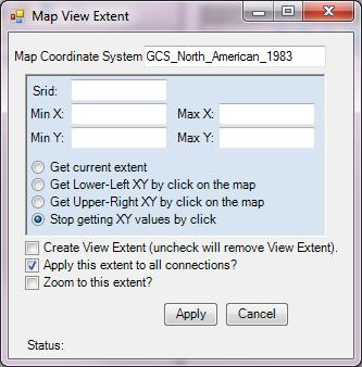 Follow these steps to set the map View Extent by the map current extent.