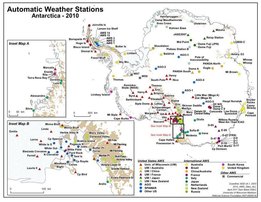 14 Figure 2: Recent Map of AWS stations located in Antarctica.