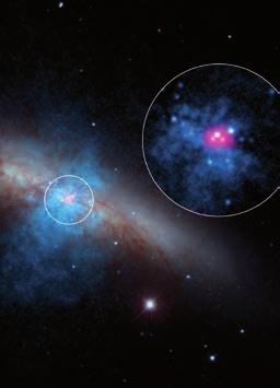 NASA/CXC Far away, a very massive star died in a super explosion, generating a gamma-ray burst.