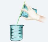 3. Measure the mass of the beaker, and record the mass in your data table. 4. Measure 5.00 g of copper(ii) chloride dihydrate, and place it in the beaker. Add 50 ml of distilled water.