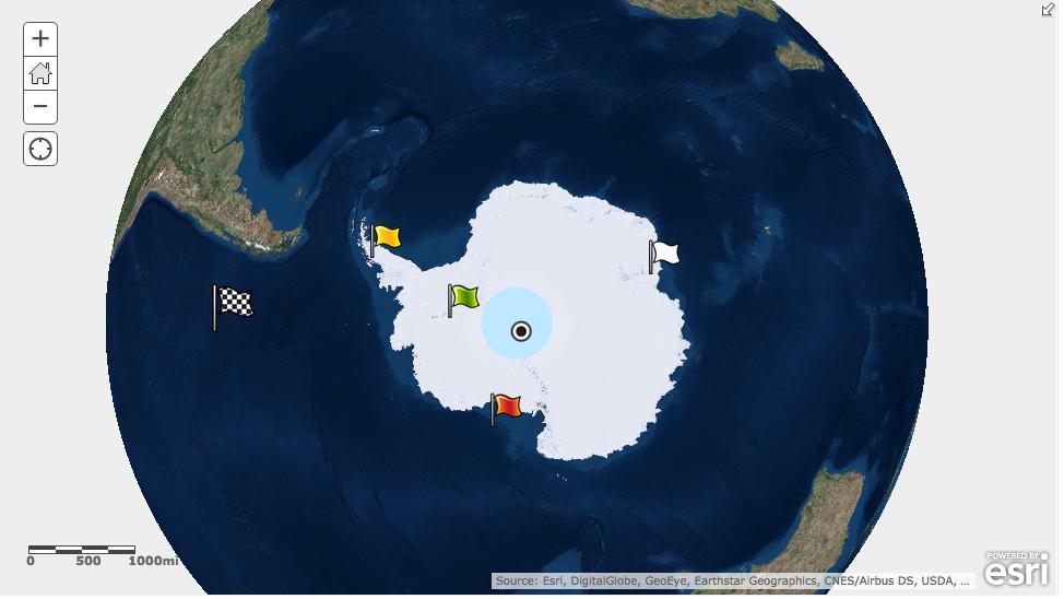 11. Close the first map project entitled Module 7 Lesson1 A by clicking the X on the first tab.! Q3: Does this projection work well for viewing Antarctica? Explain.