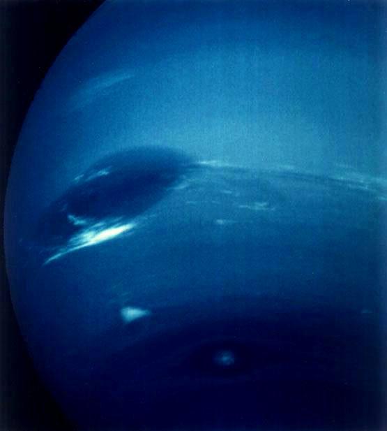 The Giant Dark Spot on Neptune Similar to Jupiter s Giant Red Spot (GRS) However, the giant dark spot on Neptune is not as long-lived as the