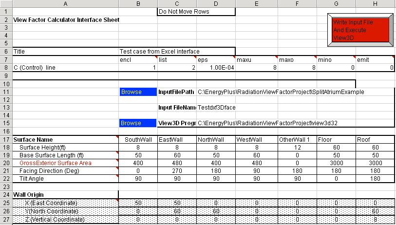 View Factor Calculation Program Associated Files View Factor Calculation Program EnergyPlus has the capability of accepting user defined view factors for special research situations.