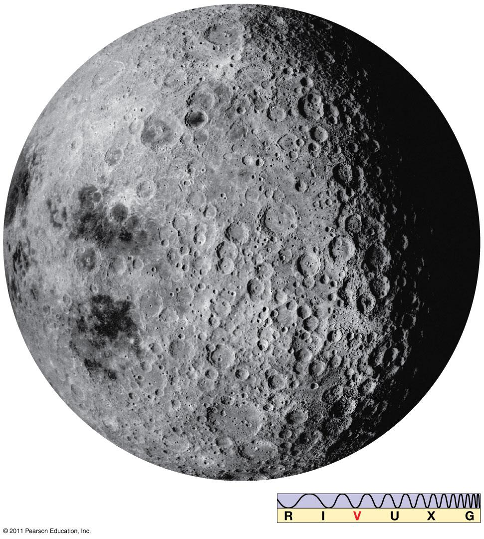 Lunar Surface Features: Far Side The far side of