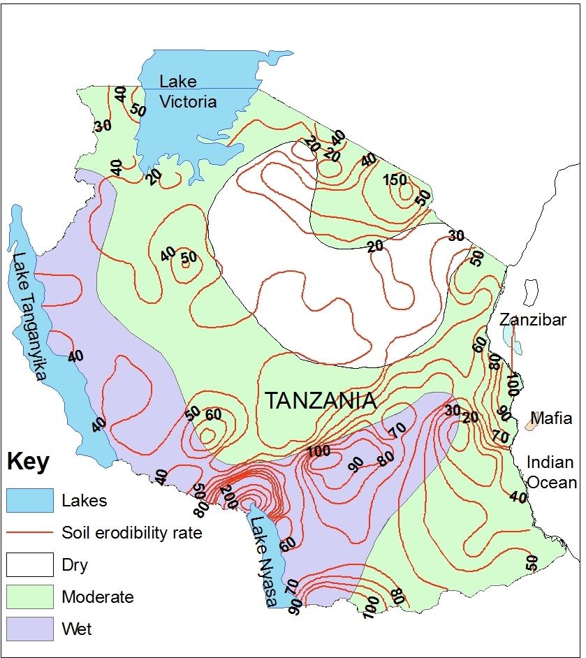 Water Utility Journal 9 (2015) 63 Tanzania contains a total area of 945,087 km 2 including 59,050 km 2 of the inland water indicated in Figure 1.