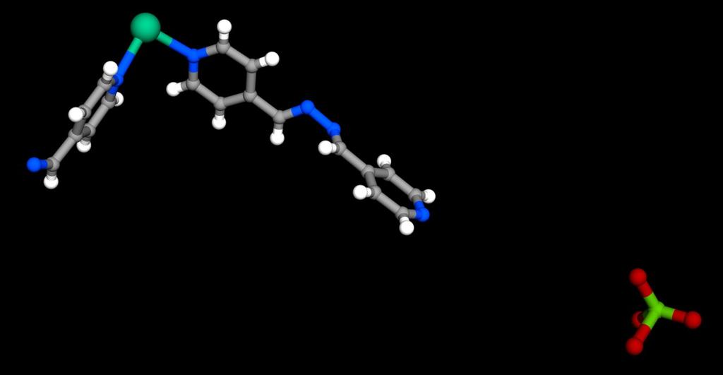 Figure S2: Asymmetric unit of compound 2 (Color code; Carbon: gray, 