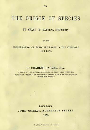 10.2 15 Darwin s Theory Observations of Evolution Theories of Evolution - Darwin Darwin published the book The Origin of Species in 1859 (32 years after the end of his voyage).
